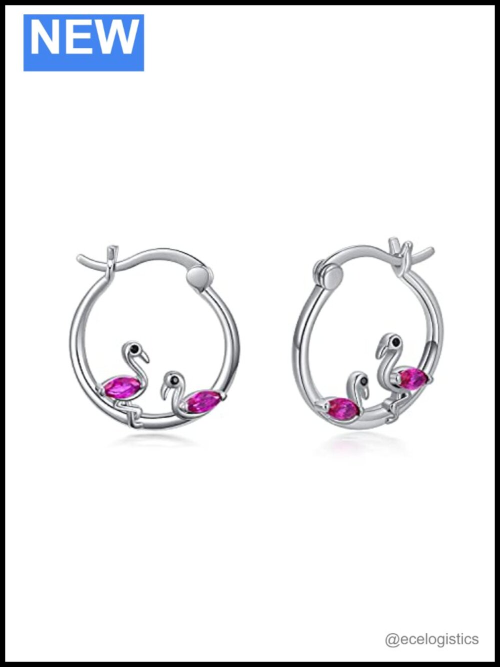 925 Sterling Silver Animal Hoop Earrings Hypoallergenic Huggie for Sensitive